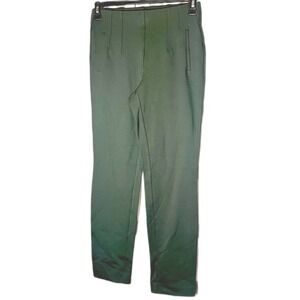 RAFAELLA Women's Green Slim Leg Pull On Pants Size S